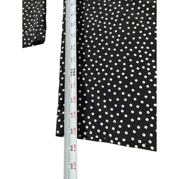 Zara Womens Size S Open Back Black White Polka Dot Halter Wide leg Jumpsuit - Picture 10 of 10